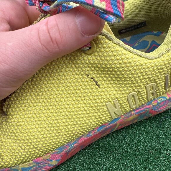Nobull Trainer Low Rise Women Size 9.5/ Men’s 8 Neon Lime Swirl - Picture 6 of 14